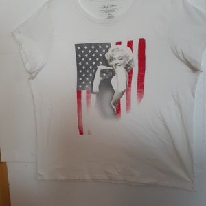 Marilyn Monroe American Flag Men's T-Shirt